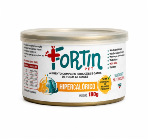 FortinPet Alimento completo para cães e gatos hipercalórico 180g