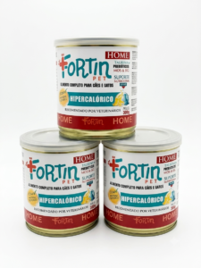 Kit 3 FortinPet Home 300g – Alimento completo para cães e gatos hipercalórico